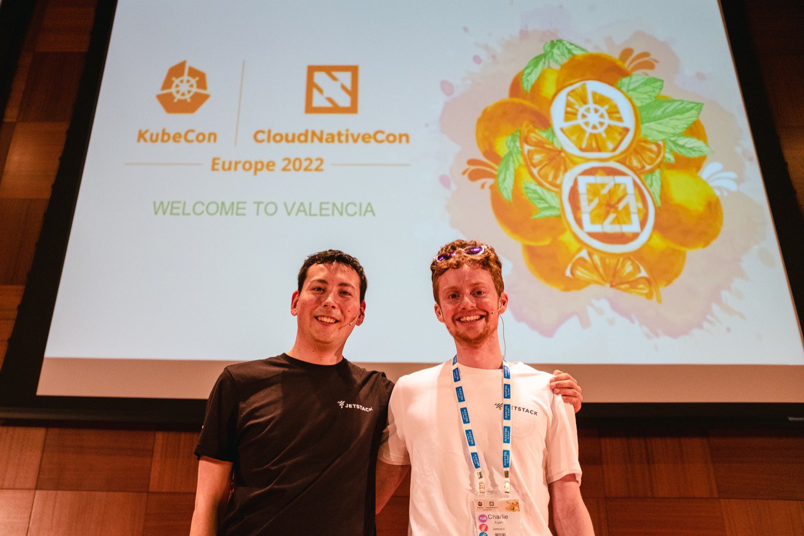 photo my myself and Jake after the talk